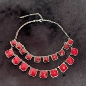 Wine Bold Statement Piece Necklace